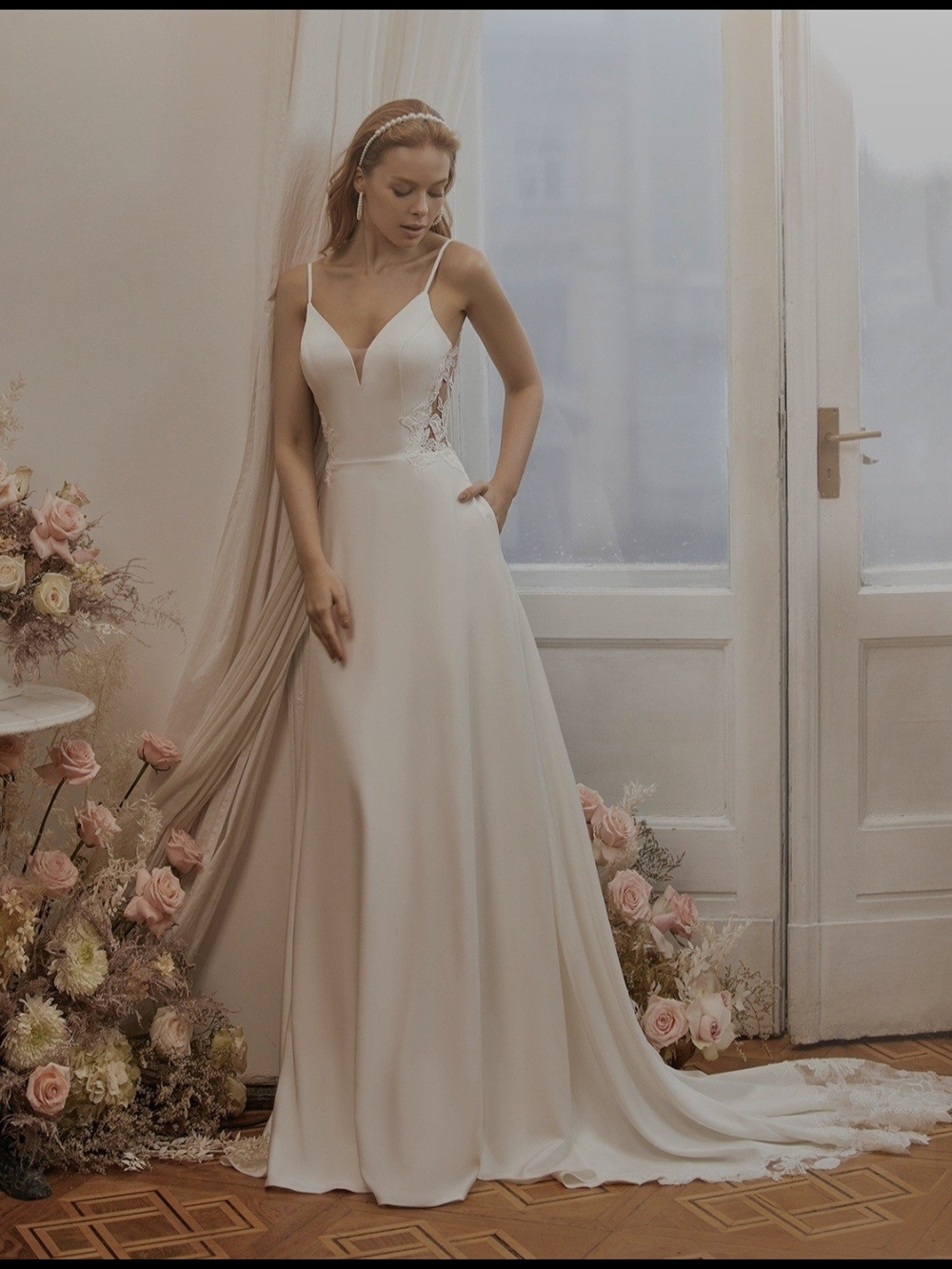 Moonlight Bridal (T965) Wedding Gown and Veil